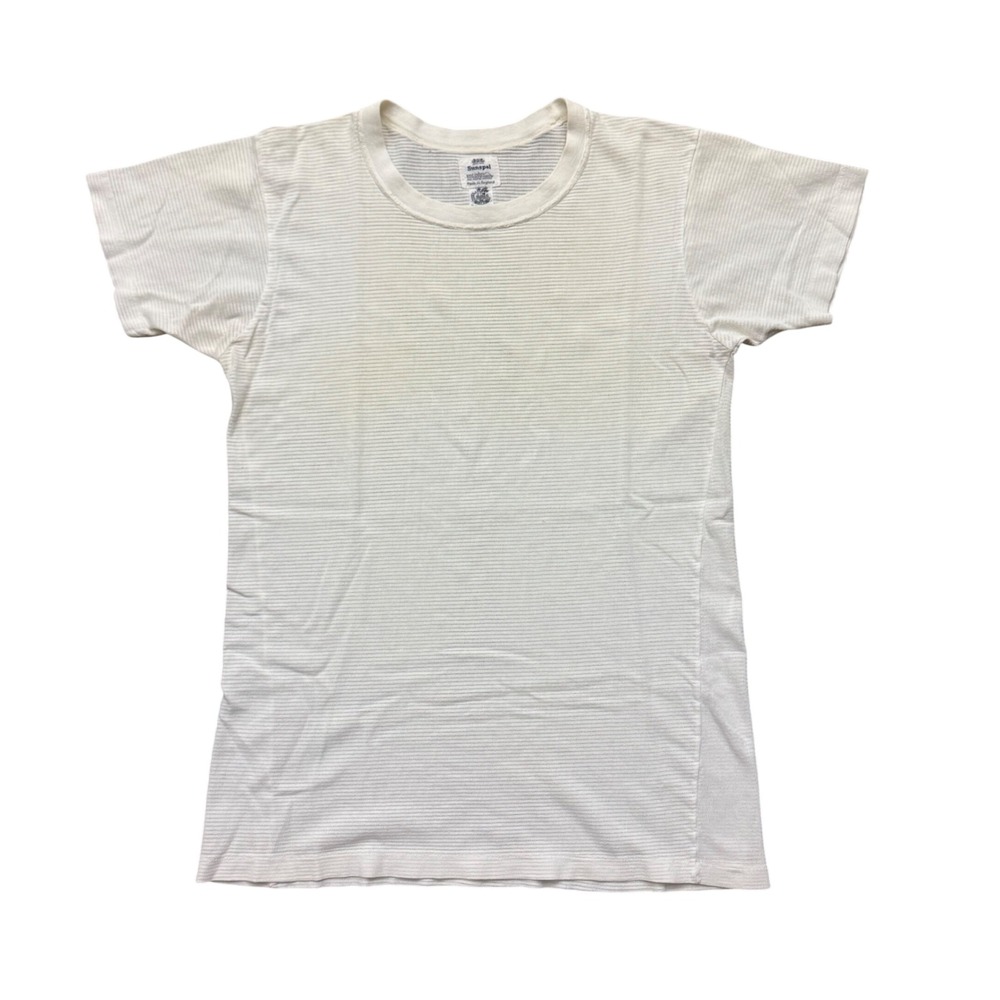 True Vintage Sunspel Indian Sea Island Cotton Mesh T-Shirt FR Tripler & Co 50s S